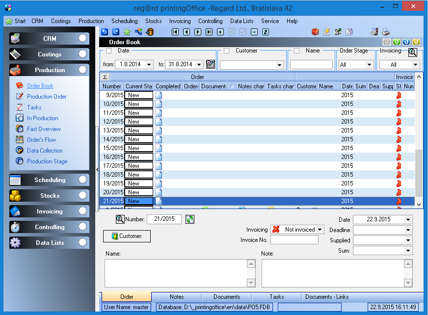 printingOffice production features screenshot